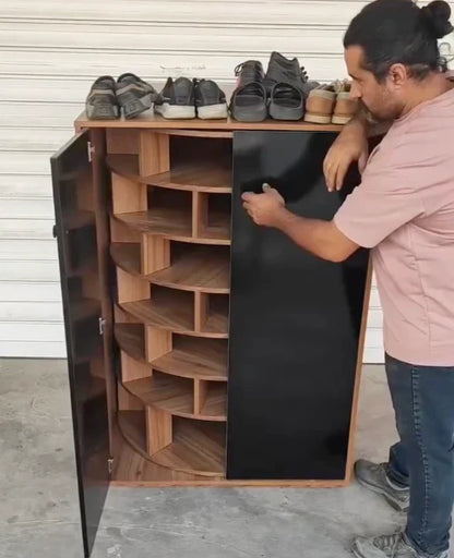 💪High-end quality🎉Clearance sale Large capacity rotating shoe rack（🎁Special Sale—Free Shipping）
