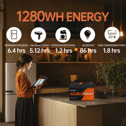🔥 12.8V 100Ah Lithium Iron Phosphate Battery