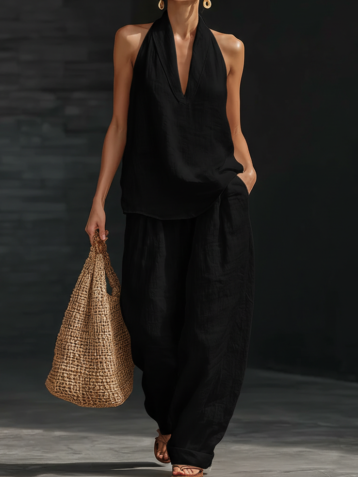 Last day 50%OFF🔥Casual And Cozy Minimalist Linen Two-piece Set