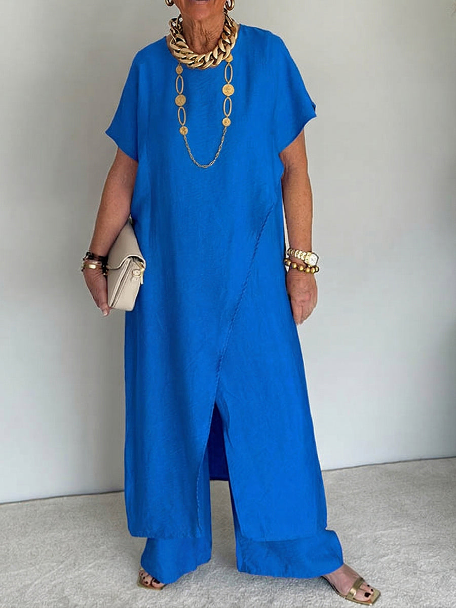 Last day 50%OFF🔥Cozy Loose-fit Asymmetrical Design Two-piece Set