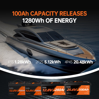 🔥 12.8V 100Ah Lithium Iron Phosphate Battery